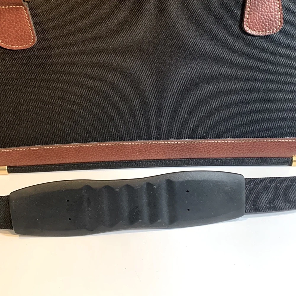 Vintage Y2K Samsonite Leather / Fabric Briefcase / Messenger Bag NEW! - Picture 8 of 8